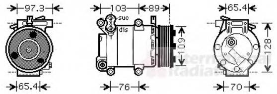 VAN WEZEL 1800K391 Компрессор, кондиционер VAN WEZEL 1800K391 Компрессор, кондиционер