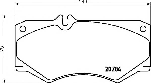TEXTAR 2078401 Комплект тормозных колодок