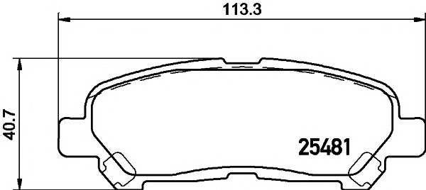 TEXTAR 2548101 Комплект тормозных колодок... TEXTAR 2548101 Комплект тормозных колодок...