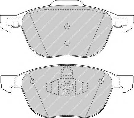 FERODO FDB1594 Комплект тормозных колодок