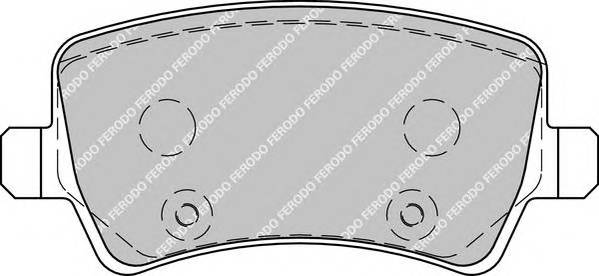 FERODO FDB1918 Комплект тормозных колодок