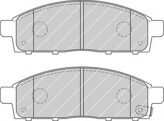 FERODO FDB4023 Комплект тормозных колодок