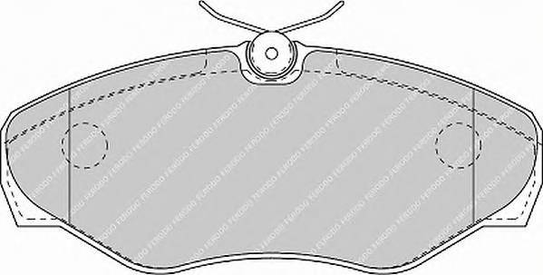 FERODO FVR1515 Комплект гальмівних колодо...