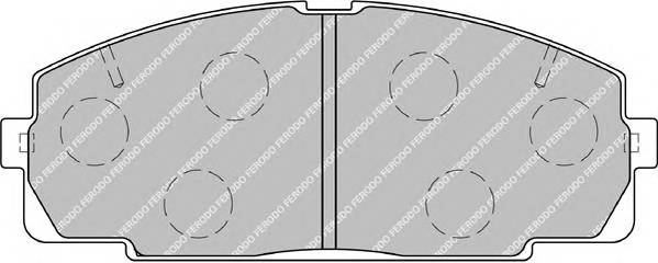 FERODO FVR1884 Комплект тормозных колодок