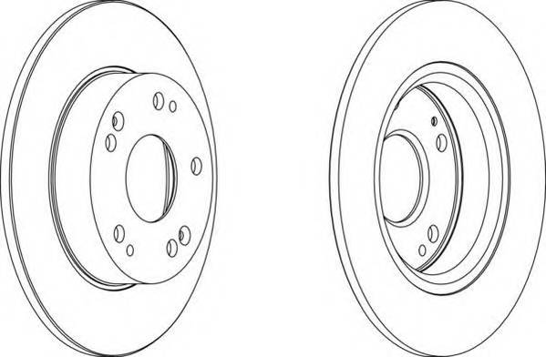 FERODO DDF1558 Гальмівний диск (ціна за 2шт