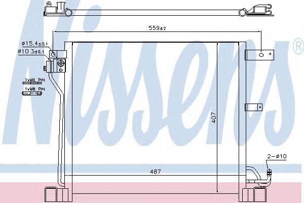 NISSENS 940338 Конденсатор, кондиционер NISSENS 940338 Конденсатор, кондиционер