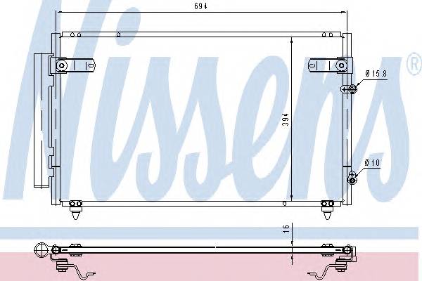 NISSENS 940368 Конденсатор, кондиционер NISSENS 940368 Конденсатор, кондиционер