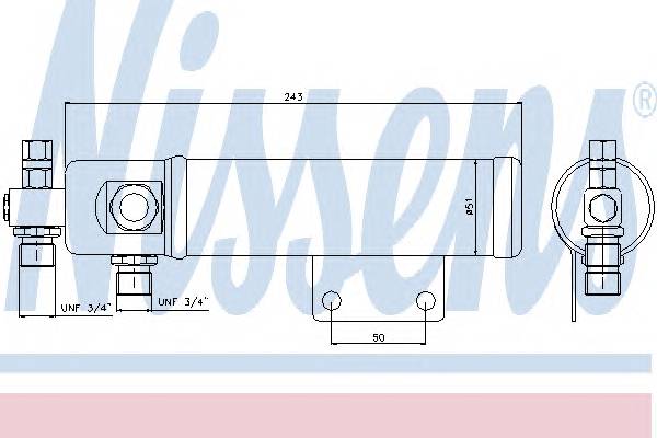 NISSENS 95493 Осушитель, кондиционер