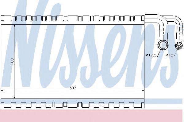 NISSENS 92235 Испаритель, кондиционер