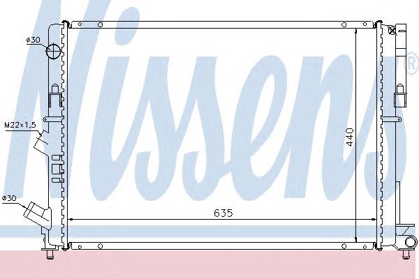 NISSENS 63838 Радиатор, охлаждение двига