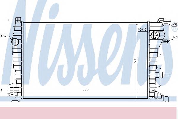 NISSENS 637616 Радиатор, охлаждение двига