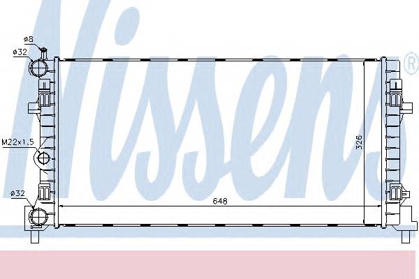 NISSENS 640012 Радиатор, охлаждение двига