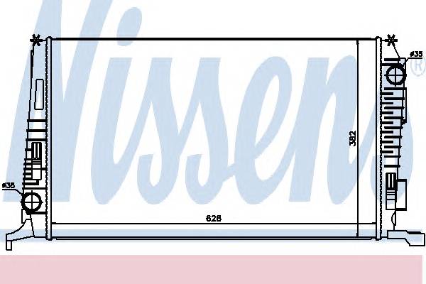 NISSENS 637614 Радиатор, охлаждение двига
