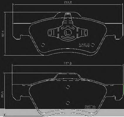 BREMBO P 24 159 Комплект тормозных колодок