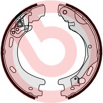 BREMBO S 44 509 Комплект гальмівних колодо...