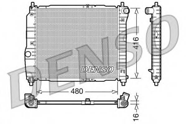 DENSO DRM15003 Радиатор, охлаждение двига... DENSO DRM15003 Радиатор, охлаждение двига...