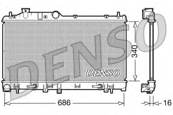 DENSO DRM36008 Радиатор, охлаждение двига... DENSO DRM36008 Радиатор, охлаждение двига...