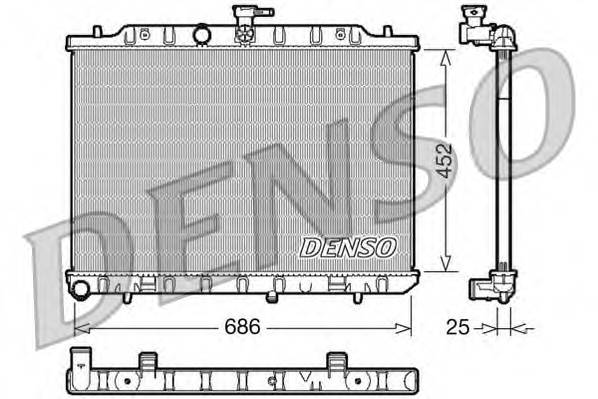 DENSO DRM46007 Радіатор, охолодження двиг... DENSO DRM46007 Радіатор, охолодження двиг...