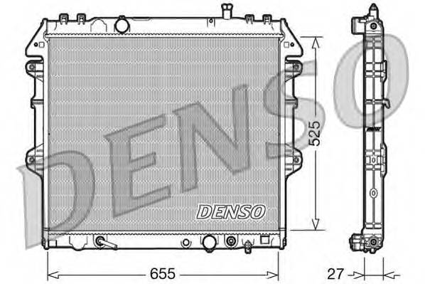DENSO DRM50045 Радиатор, охлаждение двига