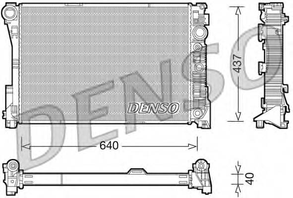 DENSO DRM17046 Радиатор, охлаждение двига