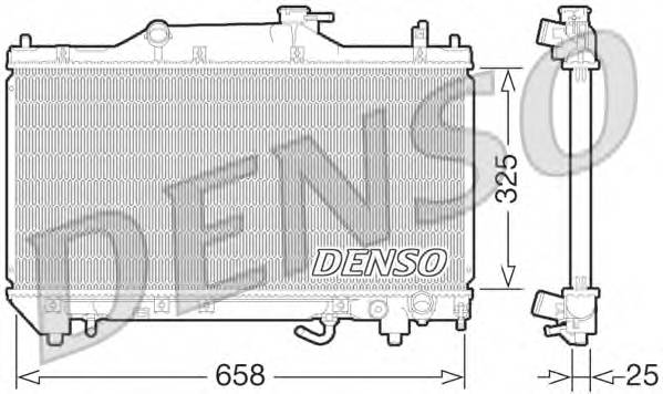 DENSO DRM50067 Радиатор, охлаждение двига
