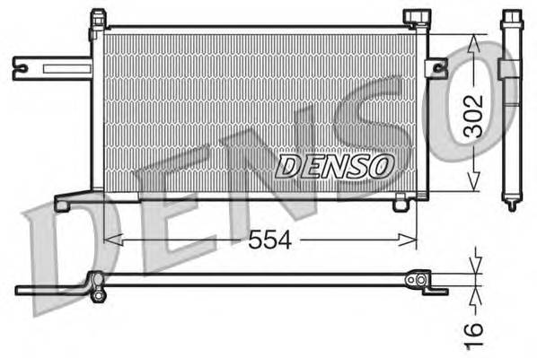 DENSO DCN46005 Конденсатор, кондиціонер DENSO DCN46005 Конденсатор, кондиціонер
