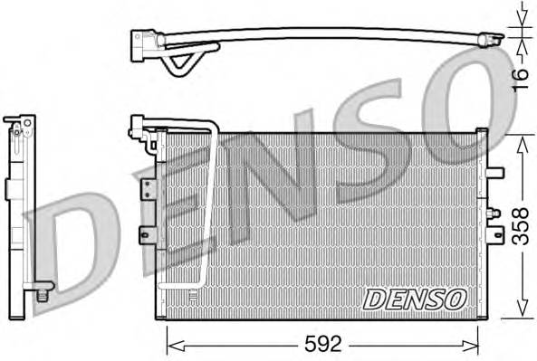 DENSO DCN25002 Конденсатор, кондиционер