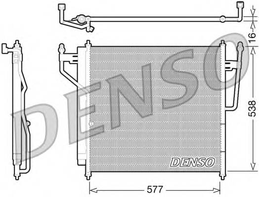 DENSO DCN46017 Конденсатор, кондиционер DENSO DCN46017 Конденсатор, кондиционер
