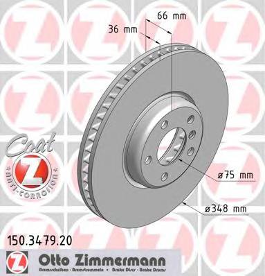 ZIMMERMANN 150.3479.20 Тормозной диск