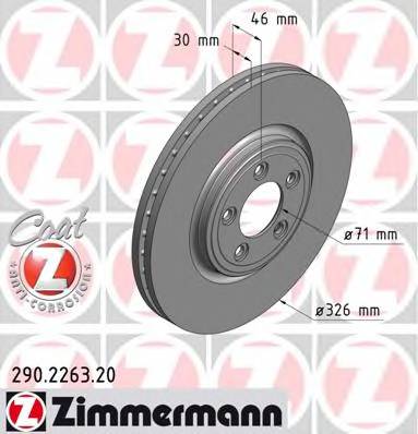 ZIMMERMANN 290.2263.20 Тормозной диск