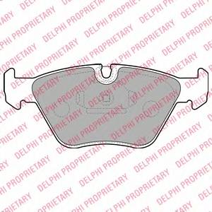 DELPHI LP1608 Комплект тормозных колодок