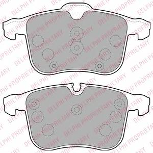 DELPHI LP1783 Комплект тормозных колодок