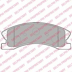 DELPHI LP1906 Комплект тормозных колодок
