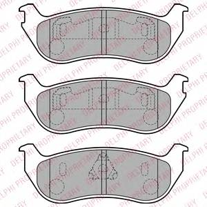 DELPHI LP1859 Комплект тормозных колодок