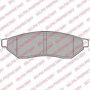 DELPHI LP1946 Комплект тормозных колодок