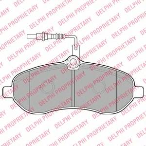 DELPHI LP1995 Комплект гальмівних колодо...