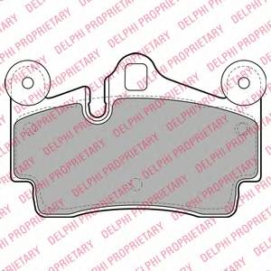 DELPHI LP1998 Комплект тормозных колодок