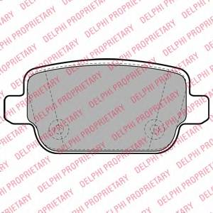 DELPHI LP1969 Комплект тормозных колодок