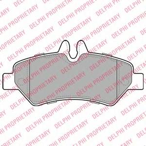 DELPHI LP1983 Комплект гальмівних колодо...