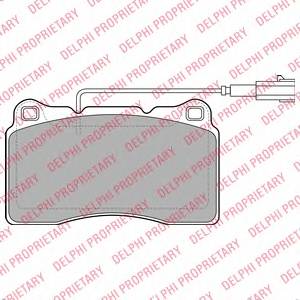 DELPHI LP2045 Комплект тормозных колодок