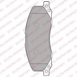 DELPHI LP2082 Комплект тормозных колодок