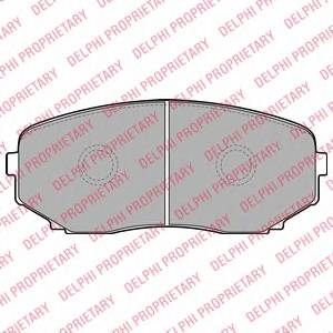 DELPHI LP2098 Комплект тормозных колодок