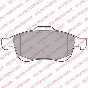 DELPHI LP2101 Комплект тормозных колодок