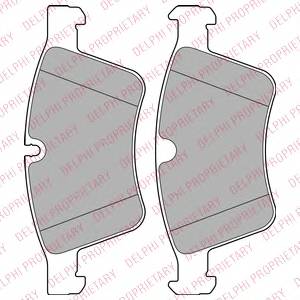 DELPHI LP2139 Комплект тормозных колодок...