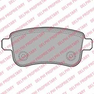 DELPHI LP2153 Комплект тормозных колодок