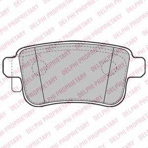 DELPHI LP2126 Комплект гальмівних колодо...