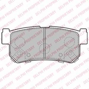 DELPHI LP2127 Комплект тормозных колодок