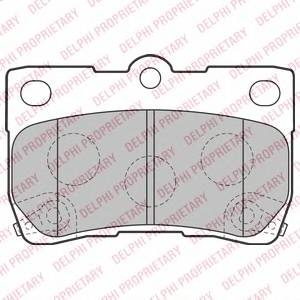 DELPHI LP2130 Комплект тормозных колодок