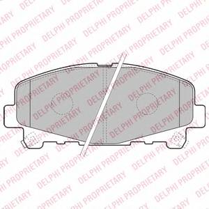 DELPHI LP2166 Комплект тормозных колодок... DELPHI LP2166 Комплект тормозных колодок...