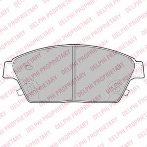 DELPHI LP2170 Комплект тормозных колодок